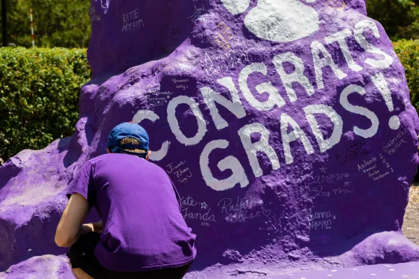Painting the Rock: Northwestern University