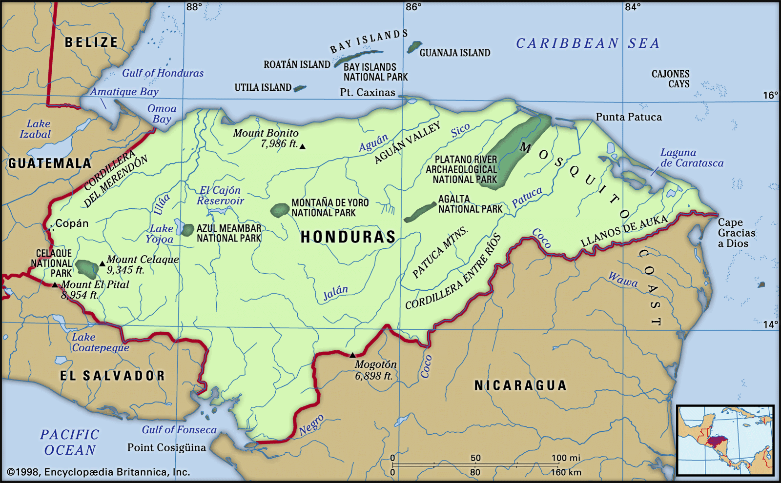 Honduras | History, Geography, Politics, Society, Economy, Culture, Population, & Map | Britannica