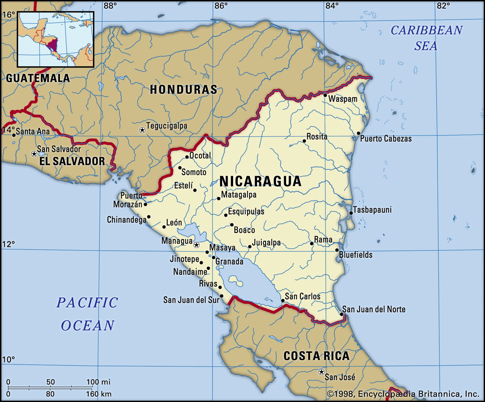 Nicaragua | Map, Population, President, Flag, History, & Facts | Britannica